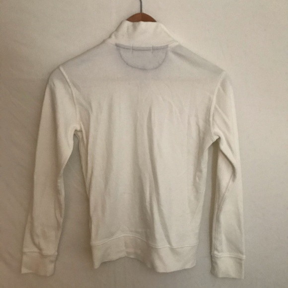 White Quarter Zip Sweater - Picture 3 of 3